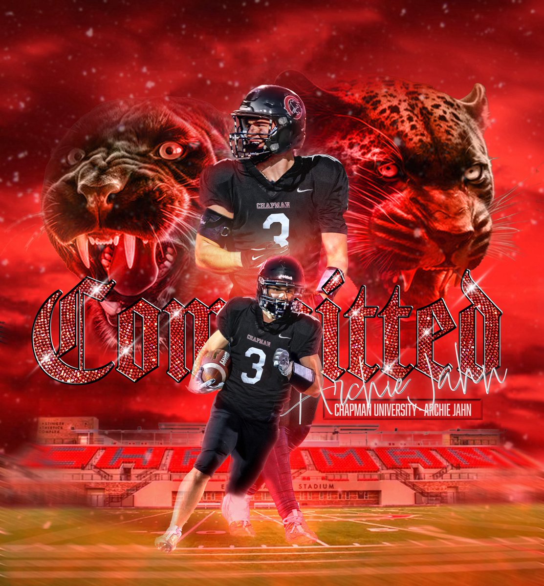 Archiejahn25's tweet image. @Chapman_Fb @ChapmanU @iclw5582 @mohi_athletics @mohi_football @MellishOwen @CoachClayWhite @DeSandoLLC @TRHP6 @CoachAK_Power