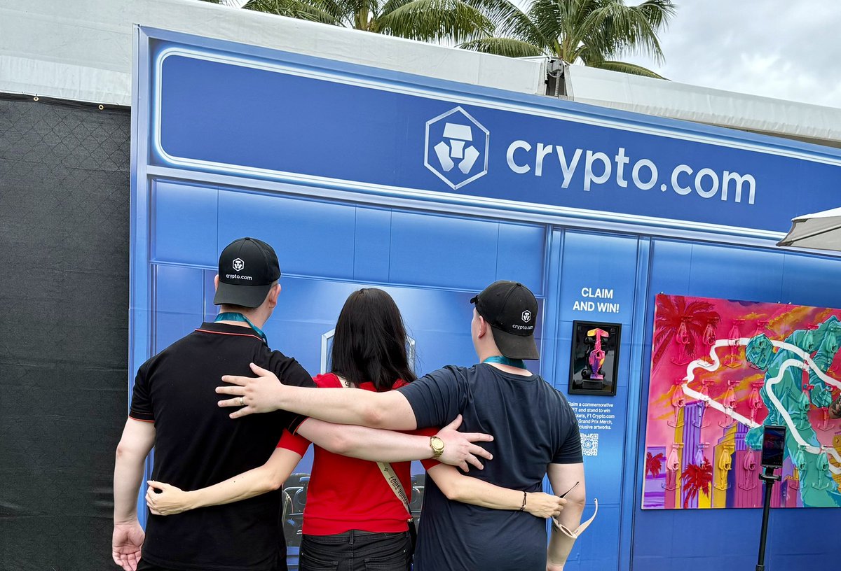 Hello from <a href="/f1miami/">F1 Miami Grand Prix</a> 😎 
Finally meet with <a href="/SupremeShaney/">Shane | Crypto.com 🇨🇦</a> &amp; <a href="/damianspriggs/">Damian Spriggs 🍁</a> ❤️

#cryptocom #inevitable