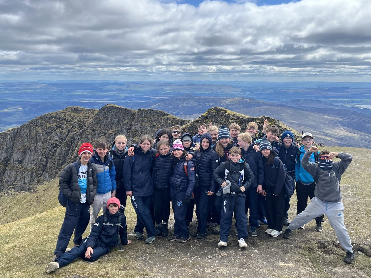 BelhavenSport's tweet photo. Our Form 1s have summited &amp; are on their way back to school after a fantastic, challenging adventure climbing Ben Lomond 🗻
#BeChallenged
#BeAdventurous https://t.co/JVeQutNGaJ