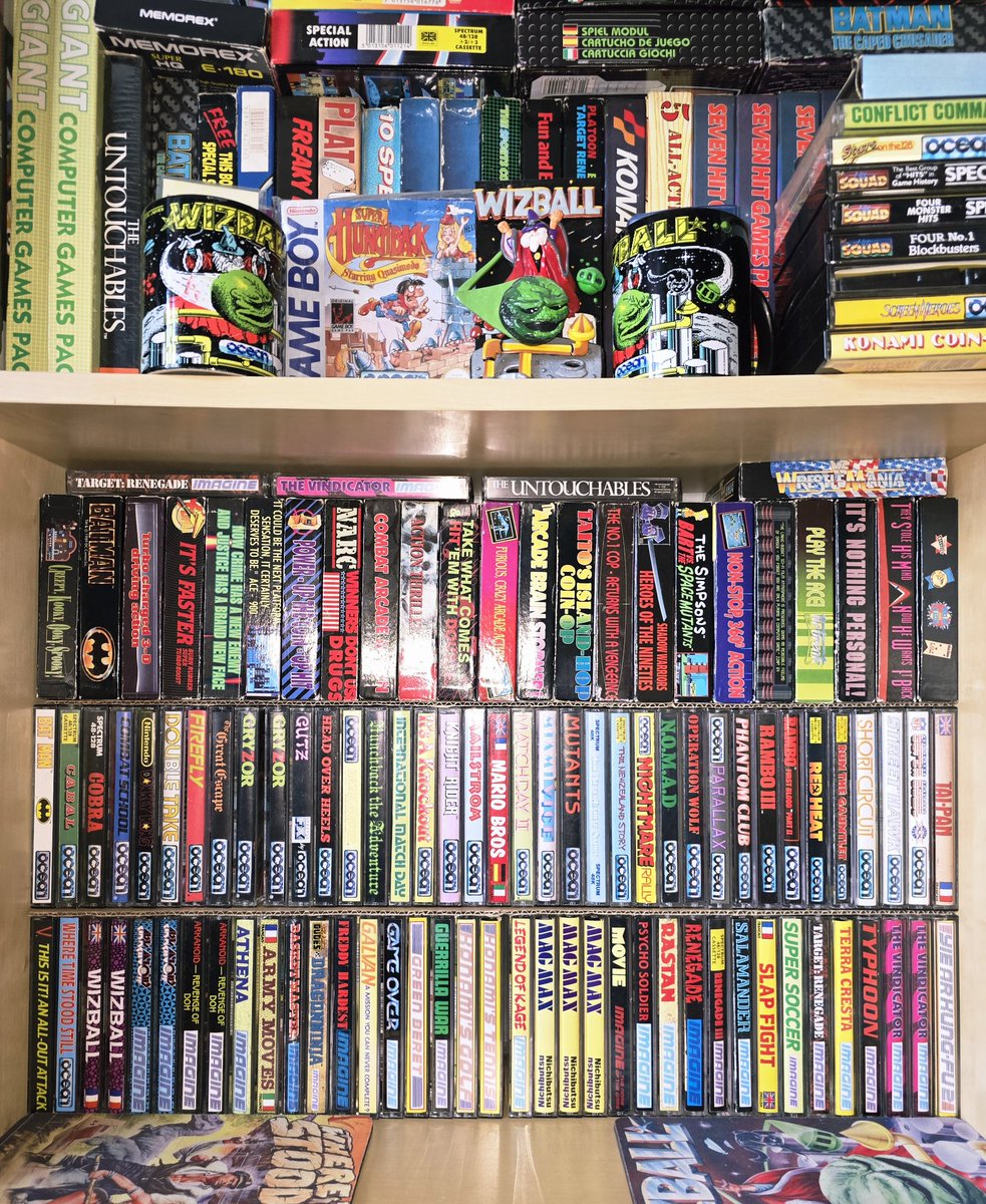 MarkRJones1970's tweet image. For the hell of it, let's look at my collection of #OceanSoftware &amp;amp; titles from when they owned the #ImagineSoftware label. 

These were acquired by me, some as new releases BITD, some from when I worked there (free!), @circa 1991 when I worked in a games shop &amp;amp;, lastly, ebay!