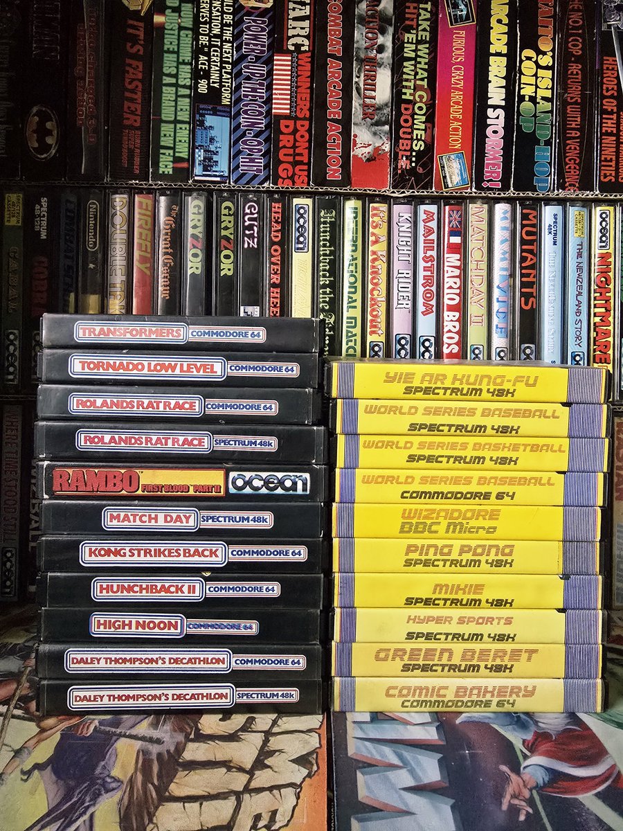 MarkRJones1970's tweet image. For the hell of it, let's look at my collection of #OceanSoftware &amp;amp; titles from when they owned the #ImagineSoftware label. 

These were acquired by me, some as new releases BITD, some from when I worked there (free!), @circa 1991 when I worked in a games shop &amp;amp;, lastly, ebay!