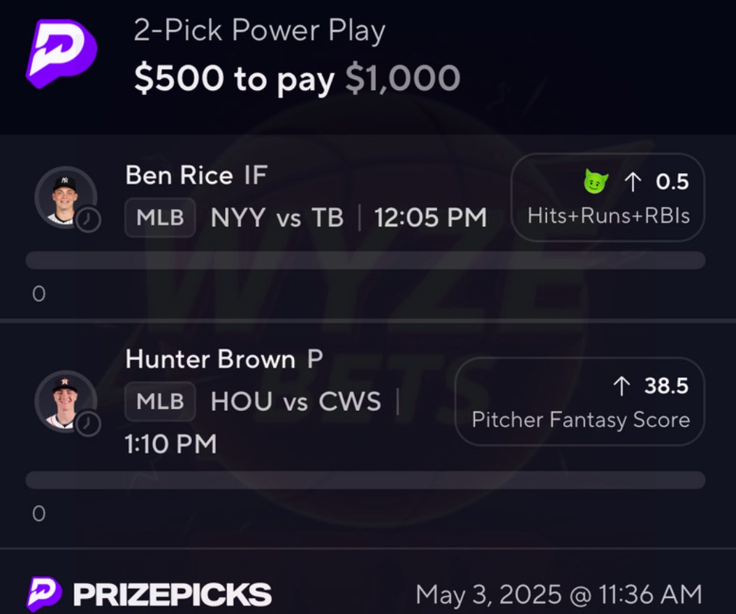 Hectorpickz's tweet photo. 🌙🦉 MLB Night-Owl IF this parlay cashes I’ll GIVEAWAY $500 to SOMEONE who LIKES/RT’s

MUST be Following https://t.co/8pPdKUVVIq

#GamblingX | #PrizePicks https://t.co/46k1tqaC1f