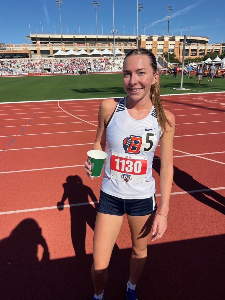 Congrats to Lily Fawcett for placing 4th in the 3200-meter run with a time of 10:28.74!
