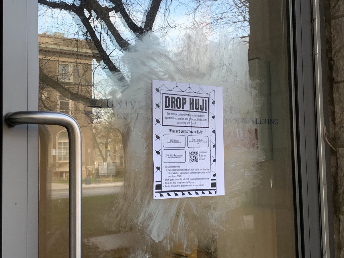 occupyuoft's tweet image. Yesterday, on anniversary of our encampment, we held an art build and protest, bringing the community back to the lawn we occupied for two months last year. We will continue to organize the students until UofT is no longer complicit and Palestine is free.
📸 @tssawri on IG.