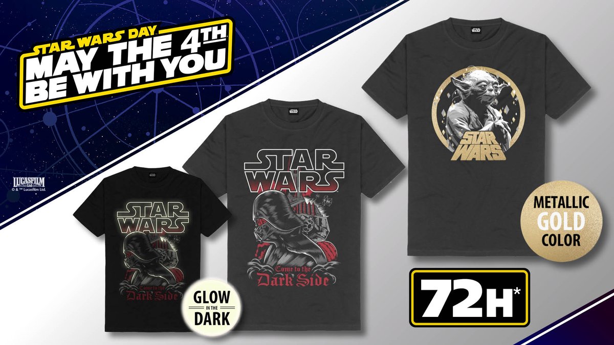 🌌 Calling all Star Wars fans! ✨: emp.me/9hb3
To celebrate May The Fourth, we’re dropping these exclusive t-shirt designs, available only at EMP and for 72 hours only! ⏳💥 Don’t miss out!

Which one’s your favourite?