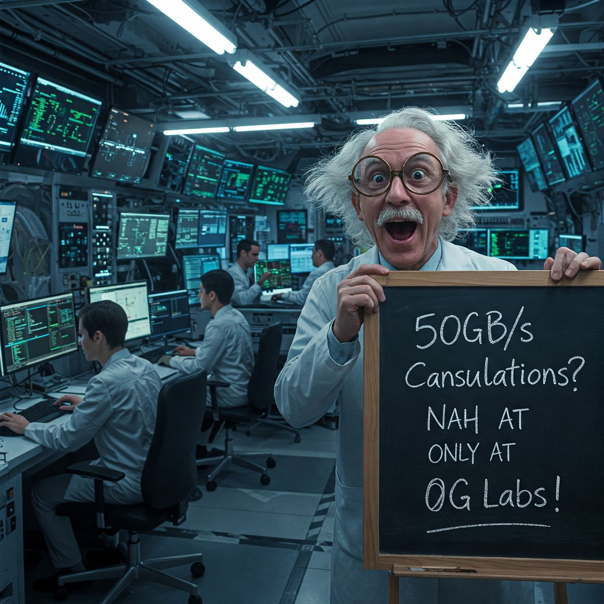 Omidraz9's tweet image. When you think you&apos;ve figured out your processing speed, then @0G_labs comes in at 50GB/s and leaves you in the dust...🚀
If you&apos;re still questioning your internet speed, this isn&apos;t the place to catch up! 😅 #FutureIsFast #0GLabs