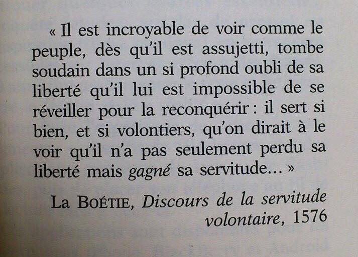 ✨DJΛӨП BΣΛ✨ 🐿️ (🌿🌺🍀🌳)❤️CO2 (@djaonbea) on Twitter photo <a href="/x4_mat/">Mat</a> <a href="/Philippe3eme/">Philippe Dumont</a> 😂
Vous connaissez celle du français qui croit au père-noël ?
Il se croit en "démocratie" !!! 😂
Si, si !
Parce que une bande d'individus le lui ont raconté !
Et ces individus, pretendent le représenter démocratiquement.
Alors le français se laisse tondre et ne bronche pas.
. <a href="/x4_mat/">Mat</a> <a href="/Philippe3eme/">Philippe Dumont</a> 😂
Vous connaissez celle du français qui croit au père-noël ?
Il se croit en "démocratie" !!! 😂
Si, si !
Parce que une bande d'individus le lui ont raconté !
Et ces individus, pretendent le représenter démocratiquement.
Alors le français se laisse tondre et ne bronche pas.
.