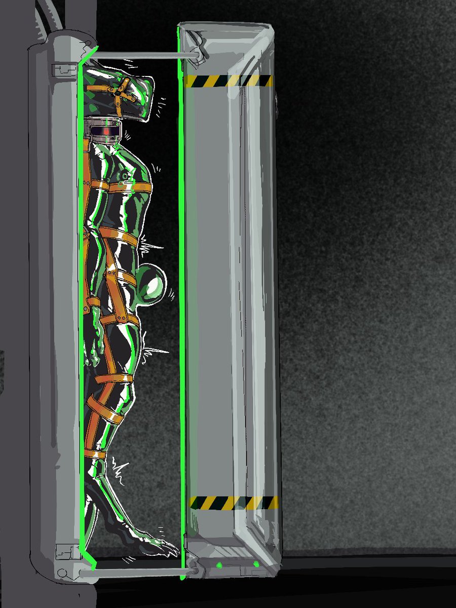 一个收容装置。