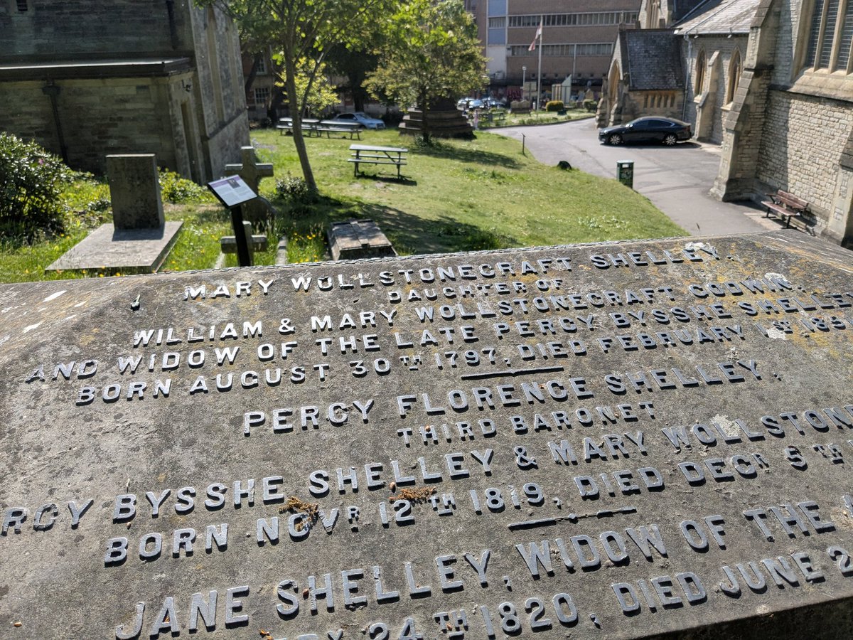 I visited the grave of Mary Shelley, author of Frankenstein.