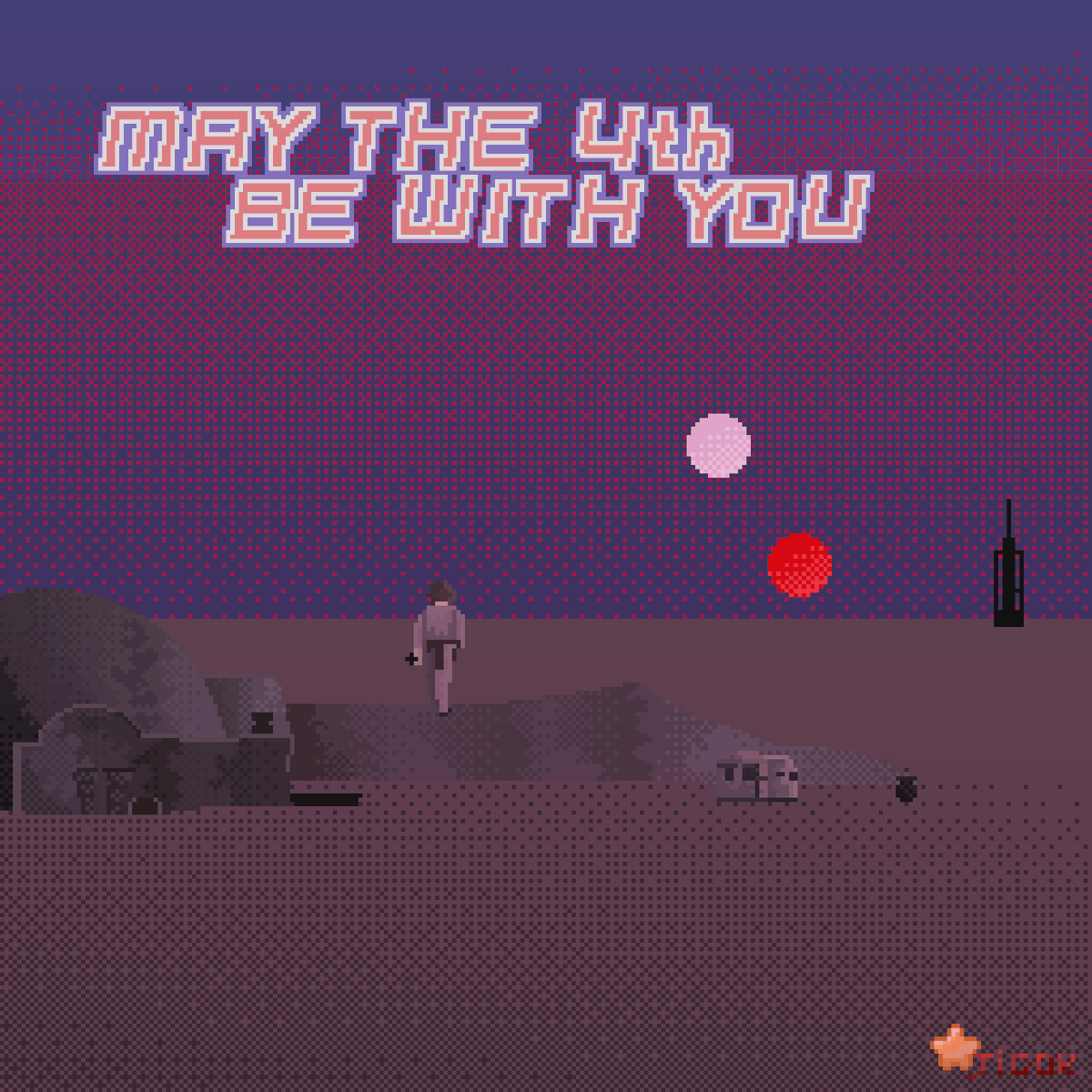 Abstractnwhr's tweet photo. Special day, special pixel art 👁️
#MayThe4thBeWithYou #MayThe4th #StarWarsDay #StarWars #StarWarsfanart #MAYTHEFORCEBEWITHYOU #fanart #Pixel #pixelartist https://t.co/LqnYGjpvGc