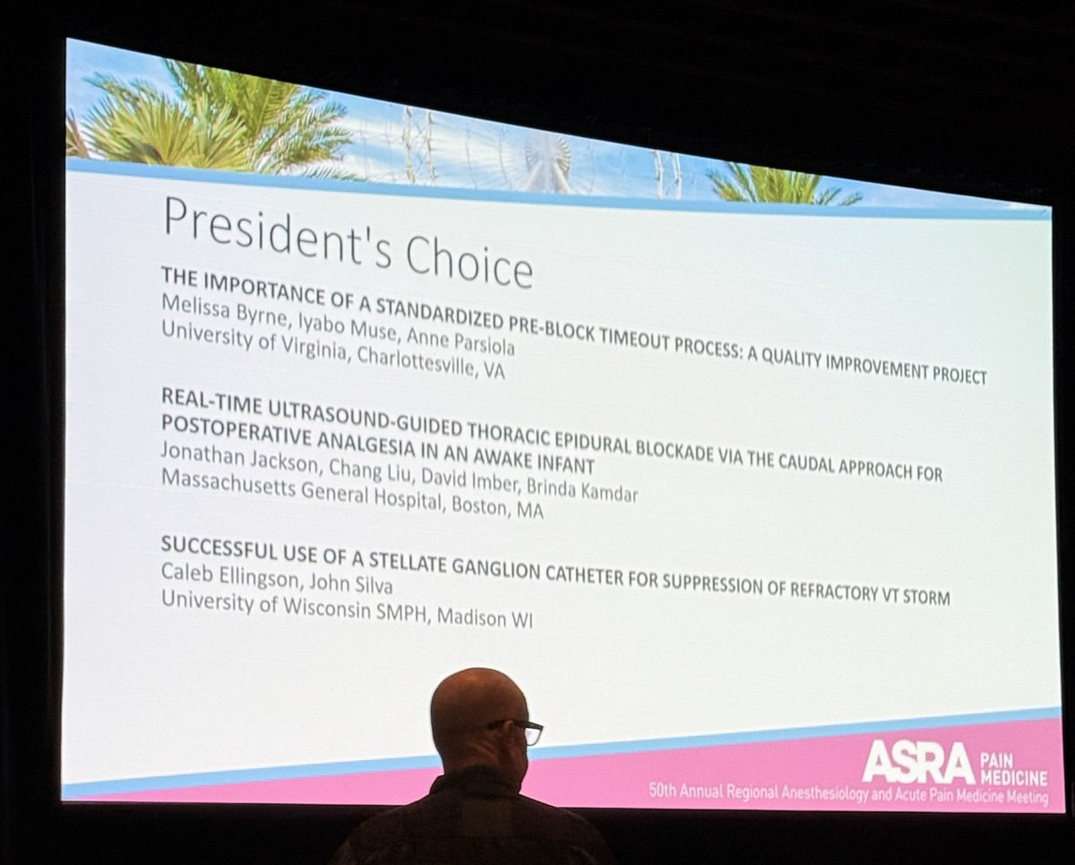 Melissa Byrne DO MPH FASA (@dr_melissabyrne) on Twitter photo 🤗 So proud of <a href="/UVARegional/">UVA Regional</a> fellow Dr Anne Lee Parsiola for her abstract (and a President’s Choice Award 🏆!) on the importance of a standardized pre-block #timeout <a href="/UVaAnesthesia/">UVA Anesthesiology</a> <a href="/elmorbr/">Brett Elmore, MD</a>
<a href="/IyaboMuse/">Iyabo Muse, MD, FASA</a> <a href="/ASRA_Society/">ASRA Pain Medicine</a> <a href="/Ropivacaine/">Dr. Vishal Uppal MBBS, FRCA 🇨🇦🇮🇳🏴</a> <a href="/DProvenzanoMD/">David Provenzano, MD</a>
#ASRA50 #ASRASpring25 🤗 So proud of <a href="/UVARegional/">UVA Regional</a> fellow Dr Anne Lee Parsiola for her abstract (and a President’s Choice Award 🏆!) on the importance of a standardized pre-block #timeout <a href="/UVaAnesthesia/">UVA Anesthesiology</a> <a href="/elmorbr/">Brett Elmore, MD</a>
<a href="/IyaboMuse/">Iyabo Muse, MD, FASA</a> <a href="/ASRA_Society/">ASRA Pain Medicine</a> <a href="/Ropivacaine/">Dr. Vishal Uppal MBBS, FRCA 🇨🇦🇮🇳🏴</a> <a href="/DProvenzanoMD/">David Provenzano, MD</a>
#ASRA50 #ASRASpring25