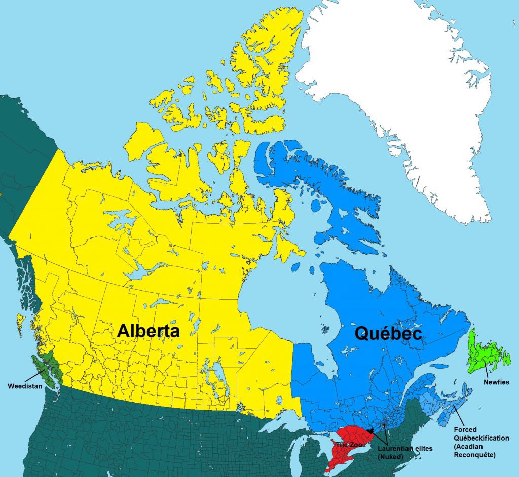 Canada will not exist forever. Rome didn’t either. The pertinent question is, what comes after Canada? In my opinion, it’s Alberta and Québec.