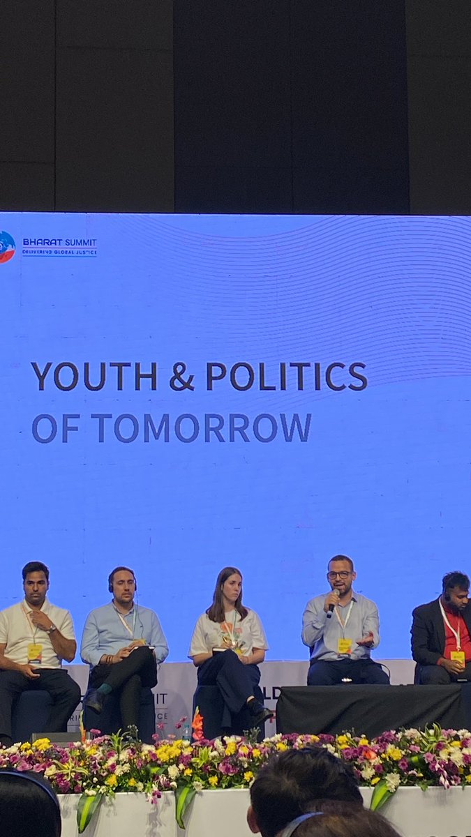 🇮🇳 El pasado fin de semana tuve el honor de participar en el panel “Youth &amp; Politics of Tomorrow” en el Bharat Summit, compartiendo con liderazgos juveniles de Asia Pacífico, este evento transcurrió en el marco del encuentro global de <a href="/PA_Solidarity/">Progressive Alliance</a>