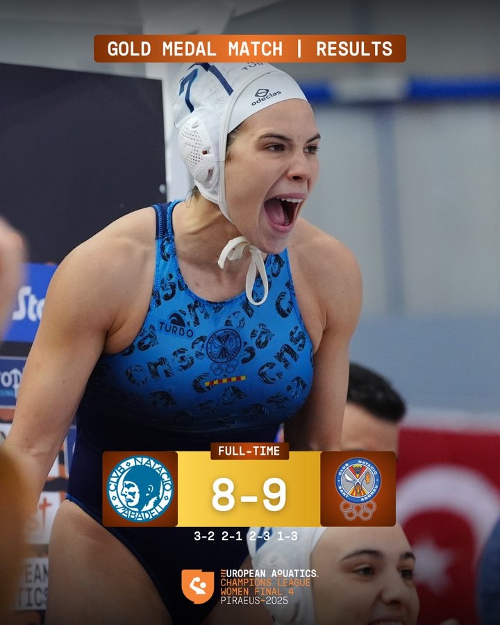 #Superesports | ⏱️FINAL a Grècia! El Sant Andreu remunta amb un gol de Queralt Antón en els instants finals i es proclama campió de la Champions femenina per primera vegada a la seva història!

SABADELL 8 - 9 SANT ANDREU

▶️ rac1.cat/directe