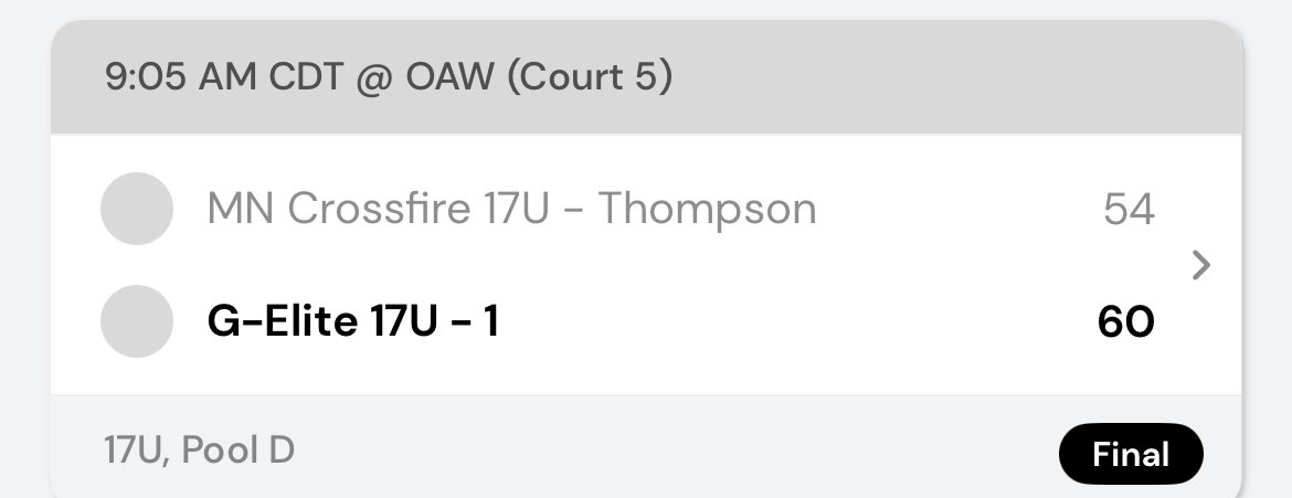 G-Elite AAU (@geliteaau) on Twitter photo Nice game one win in New Berlin for our 2026 guys!! <a href="/PHCircuit/">Prep Hoops Circuit π</a> <a href="/PrepHoops/">Prep Hoops π</a> <a href="/PrepHoops_WI/">Prep Hoops Wisconsin</a> Nice game one win in New Berlin for our 2026 guys!! <a href="/PHCircuit/">Prep Hoops Circuit π</a> <a href="/PrepHoops/">Prep Hoops π</a> <a href="/PrepHoops_WI/">Prep Hoops Wisconsin</a>