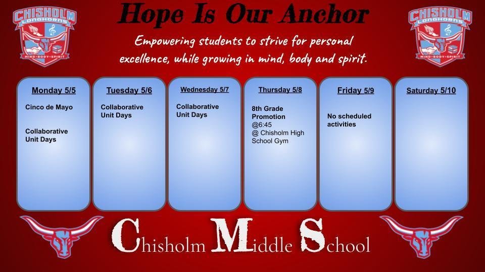 cpsd_ok's tweet photo. CMS Week at Glance https://t.co/LquDb1wA0n