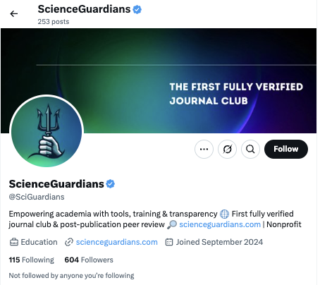“ScienceGuardians, where disgruntled authors complain about PubPeer.”
scienceintegritydigest.com/2025/04/18/sci…