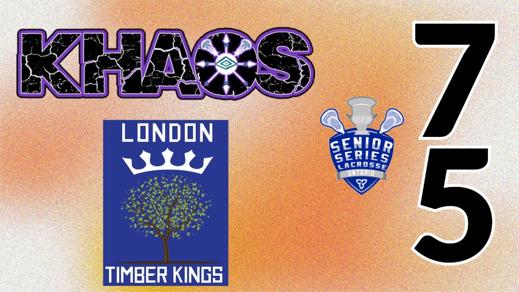London Timber Kings fall short 🆚 <a href="/KhaosLacrosse/">Khaos Lacrosse Club</a> in the <a href="/SeniorSeriesLax/">Senior Series Lacrosse</a> opener 
gamesheetstats.com/seasons/9957/g…