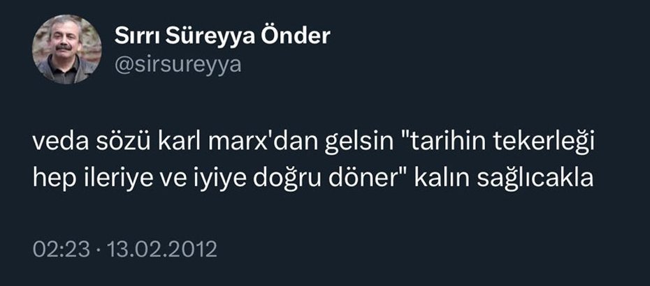 Ah be Sırrı abim!
Ateş düşürdün içimize!