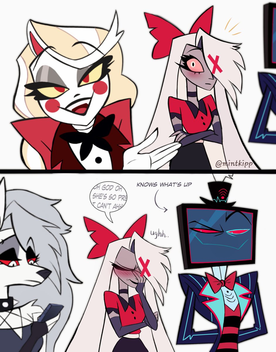 Vaggie's thinking what we were all thinking 🤭

#HazbinHotel #chaggie #HazbinHotelVaggie #HazbinHotelCharlie