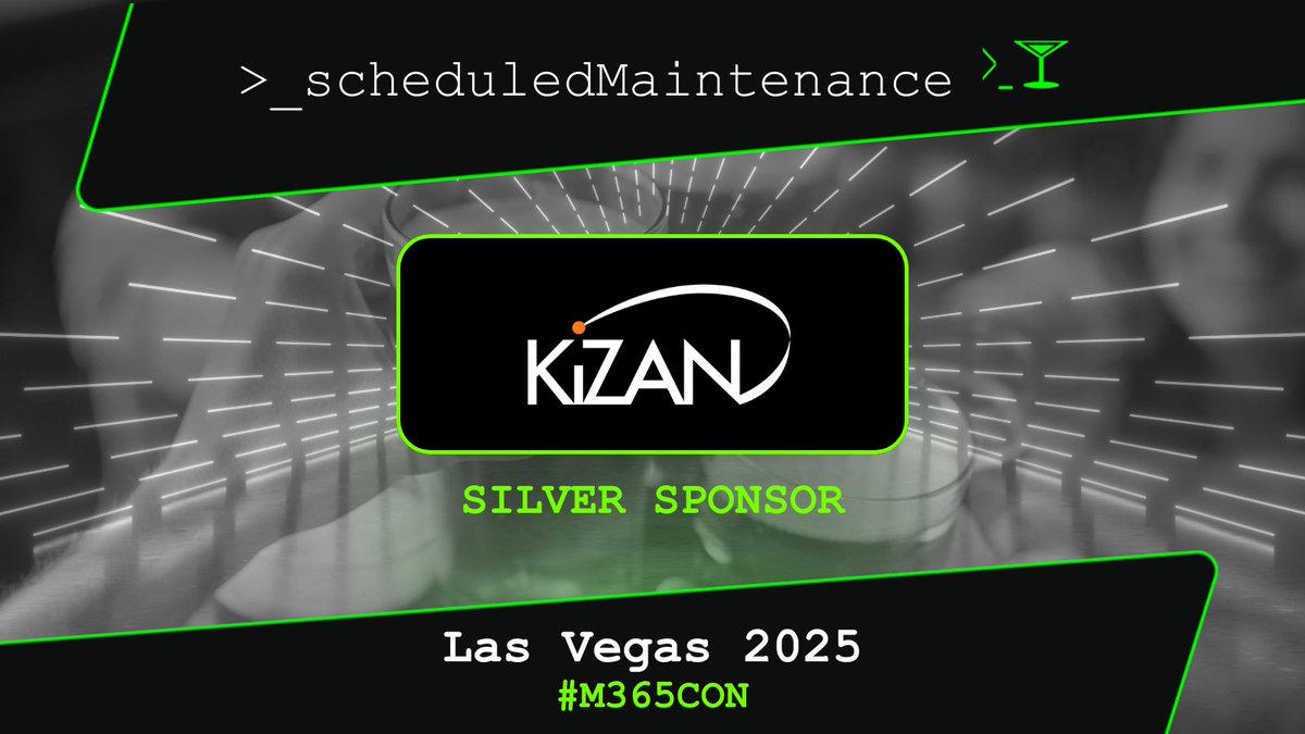 🍸🥞#SchdMaintenance + <a href="/kizantech/">KiZAN Technologies</a> + <a href="/ENowConsulting/">ENow Software</a> go way back! Excited to have them sponsor again at #M365Con - Let the fun begin! Request your ticket [space is limited] and stop by Booth #405 on Tuesday to increase your odds of snagging one! hubs.li/Q03kT_pb0
