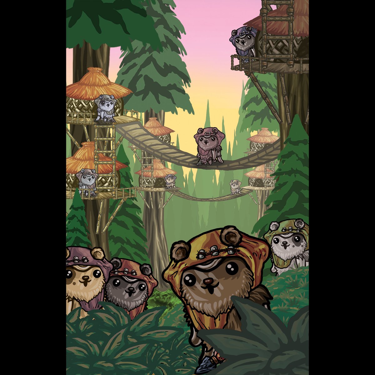 #FanArt

Our artist Ryan is a big fan of the Star Wars franchise, which inspired this fan art! We think these Octopies are some of the cutest that we've seen 👀🐻

#pielandworld