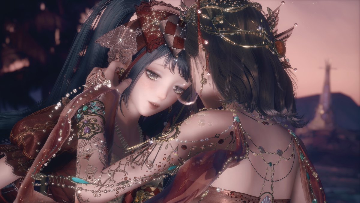 applsagi's tweet photo. First time doing yuri photoshoot in coop 
( *¯ ³¯*)♡˚.🎀༘⋆ 
with @felispirits 💗
[#infinitynikkitwt #InfinityNikki] https://t.co/TKd90oKVv8