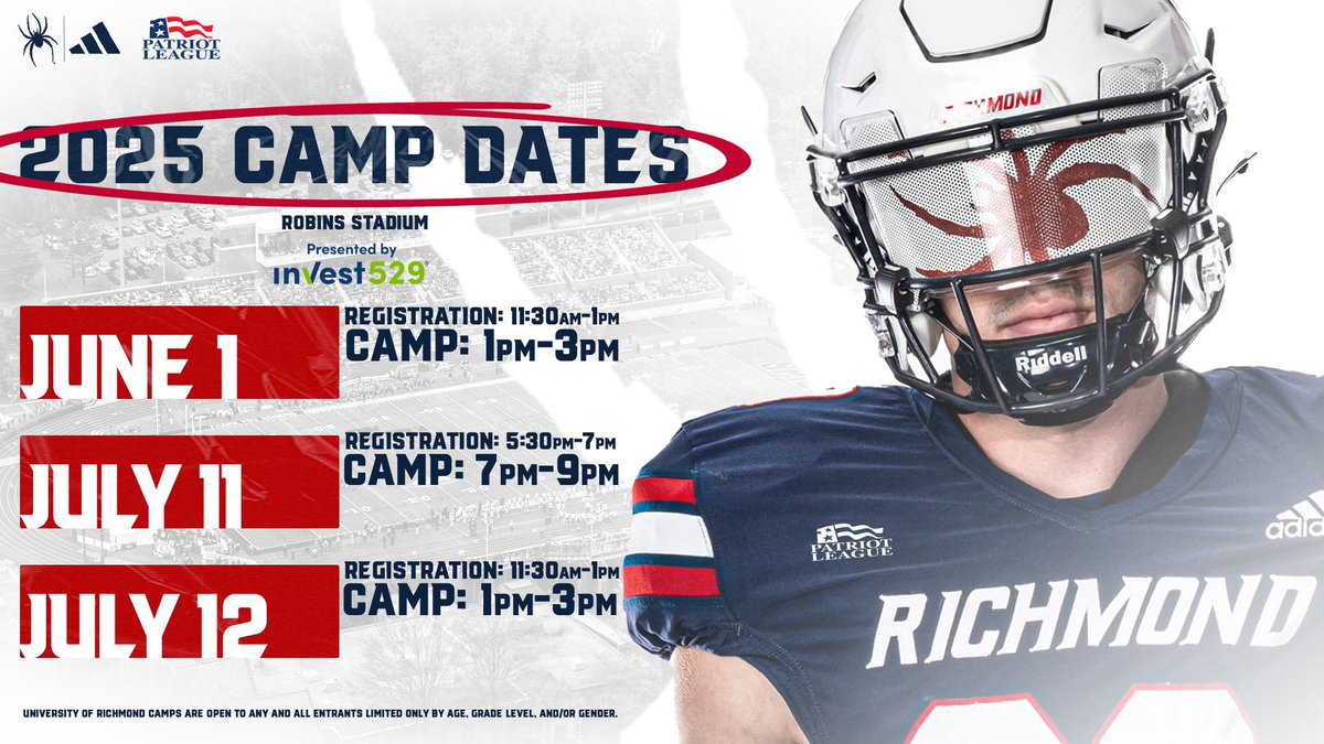 Tatum Evans (@tatumevans2026) on Twitter photo Thank you <a href="/coachjtaylorjr/">Jerry Taylor Jr.</a> for the invite to <a href="/Spiders_FB/">Richmond Spiders Football</a> camp! Ready to compete #OneRichmond
<a href="/RussHuesman/">Russ Huesman</a> <a href="/CoachWoodLB/">Justin Wood</a> <a href="/DanMaddenFB/">Dan Madden</a> <a href="/DrewBrookes51/">Andrew Brookes</a> <a href="/GHSMustangsFB/">GHSMustangsFootball</a> <a href="/coachrsmith12/">Coach Ryan Smith</a> <a href="/freezysmalls/">Freezy Smalls II</a> <a href="/DonnieBaggs_/">#HCville</a> <a href="/TEP5252/">TEP’S QB HUNTING CLUB EST. 2012</a> Thank you <a href="/coachjtaylorjr/">Jerry Taylor Jr.</a> for the invite to <a href="/Spiders_FB/">Richmond Spiders Football</a> camp! Ready to compete #OneRichmond
<a href="/RussHuesman/">Russ Huesman</a> <a href="/CoachWoodLB/">Justin Wood</a> <a href="/DanMaddenFB/">Dan Madden</a> <a href="/DrewBrookes51/">Andrew Brookes</a> <a href="/GHSMustangsFB/">GHSMustangsFootball</a> <a href="/coachrsmith12/">Coach Ryan Smith</a> <a href="/freezysmalls/">Freezy Smalls II</a> <a href="/DonnieBaggs_/">#HCville</a> <a href="/TEP5252/">TEP’S QB HUNTING CLUB EST. 2012</a>