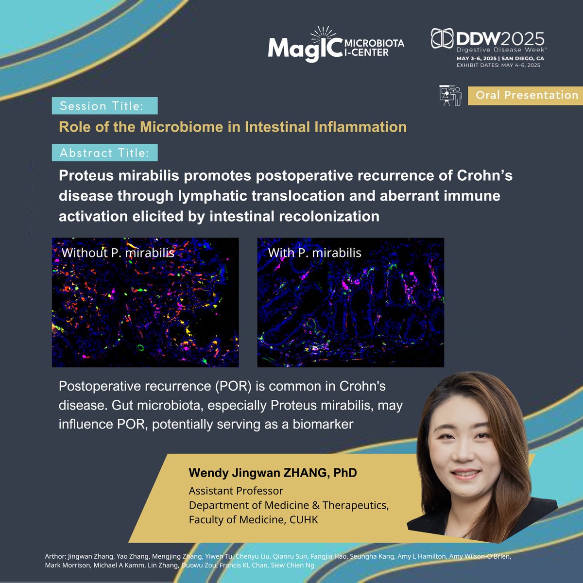 magic_limited's tweet image. MagIC is Heading to DDW 2025! Our scientists will present their latest work on microbiome-based IBD therapies, gut-brain axis, and colorectal cancer at the DDW 2025, May 3-6 in San Diego. This is an incredible chance to engage with global experts & shape digestive health's future