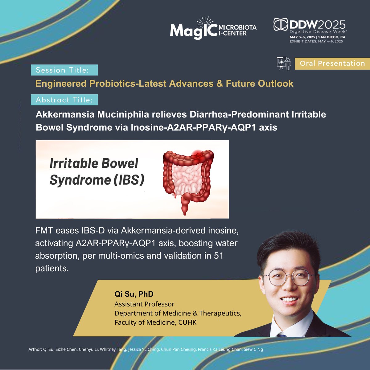 magic_limited's tweet image. MagIC is Heading to DDW 2025! Our scientists will present their latest work on microbiome-based IBD therapies, gut-brain axis, and colorectal cancer at the DDW 2025, May 3-6 in San Diego. This is an incredible chance to engage with global experts & shape digestive health's future