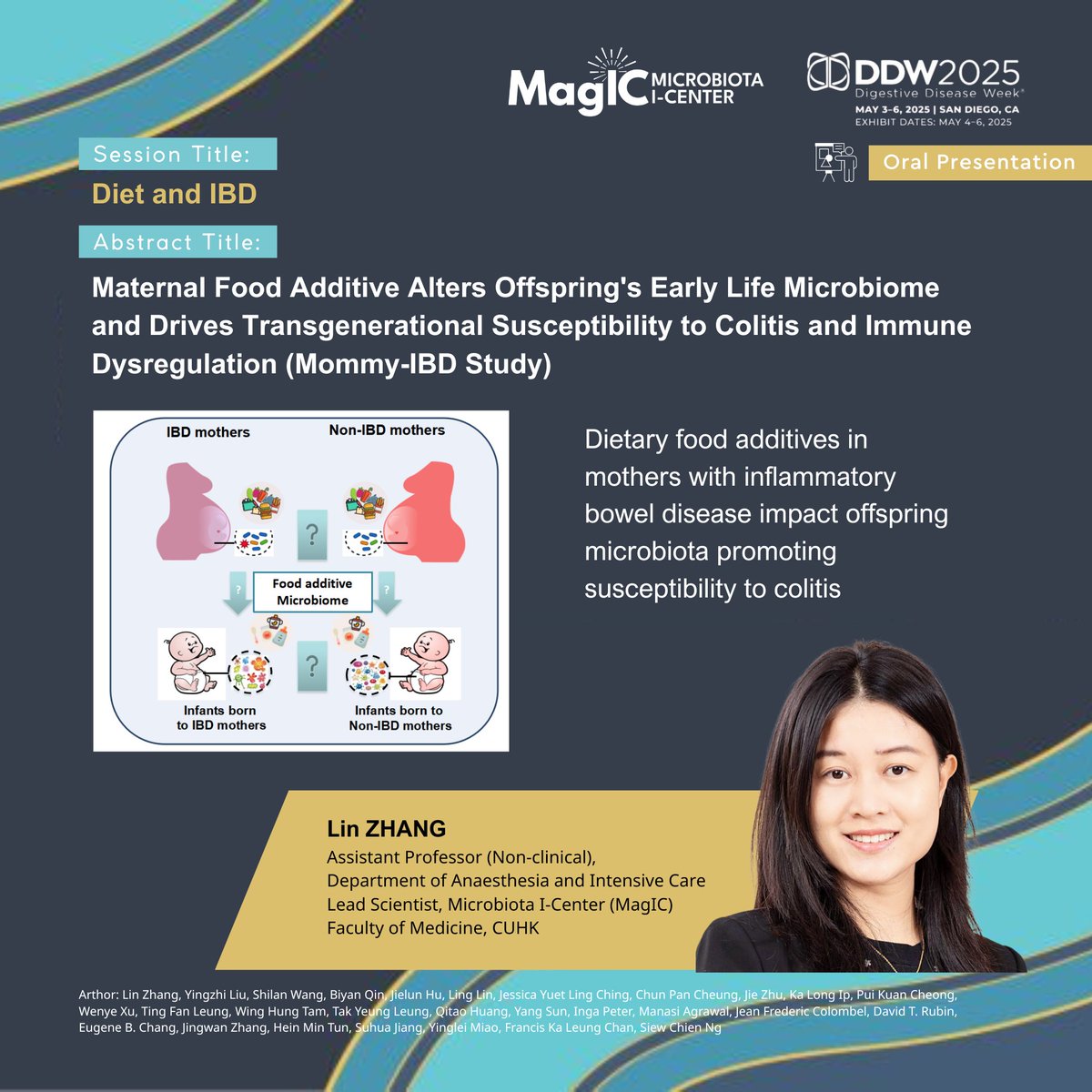 magic_limited's tweet image. MagIC is Heading to DDW 2025! Our scientists will present their latest work on microbiome-based IBD therapies, gut-brain axis, and colorectal cancer at the DDW 2025, May 3-6 in San Diego. This is an incredible chance to engage with global experts & shape digestive health's future