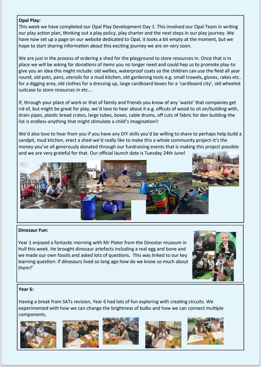 Our weekly newsletter-have a lovely bank holiday weekend 😀