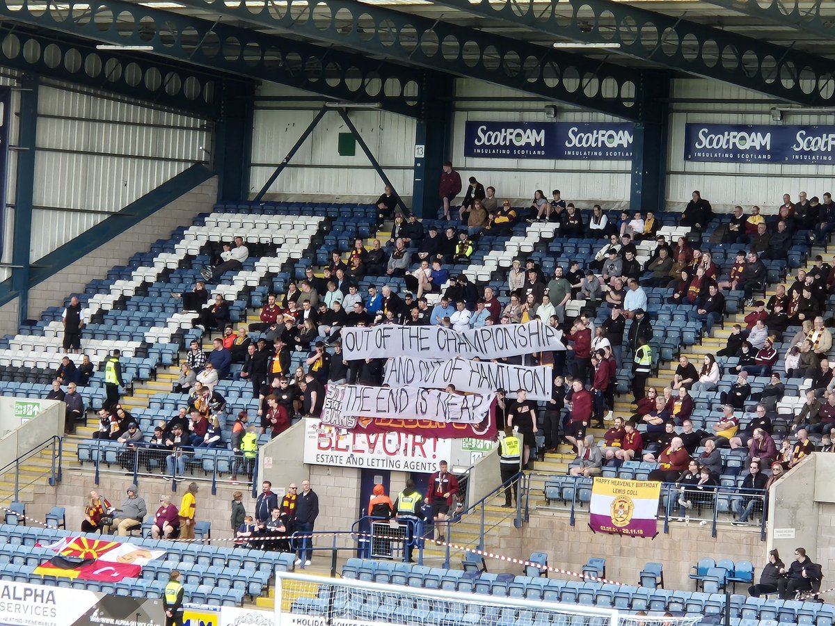 Fitba Culture 🏴 (@fitbaculture) on Twitter photo Motherwell fans mocking rivals’ Hamilton Accies this afternoon.
This follows Accies’ relegation and announcement they’d be playing in Cumbernauld next season!
<a href="/MotherwellFC/">Motherwell FC</a> Motherwell fans mocking rivals’ Hamilton Accies this afternoon.
This follows Accies’ relegation and announcement they’d be playing in Cumbernauld next season!
<a href="/MotherwellFC/">Motherwell FC</a>