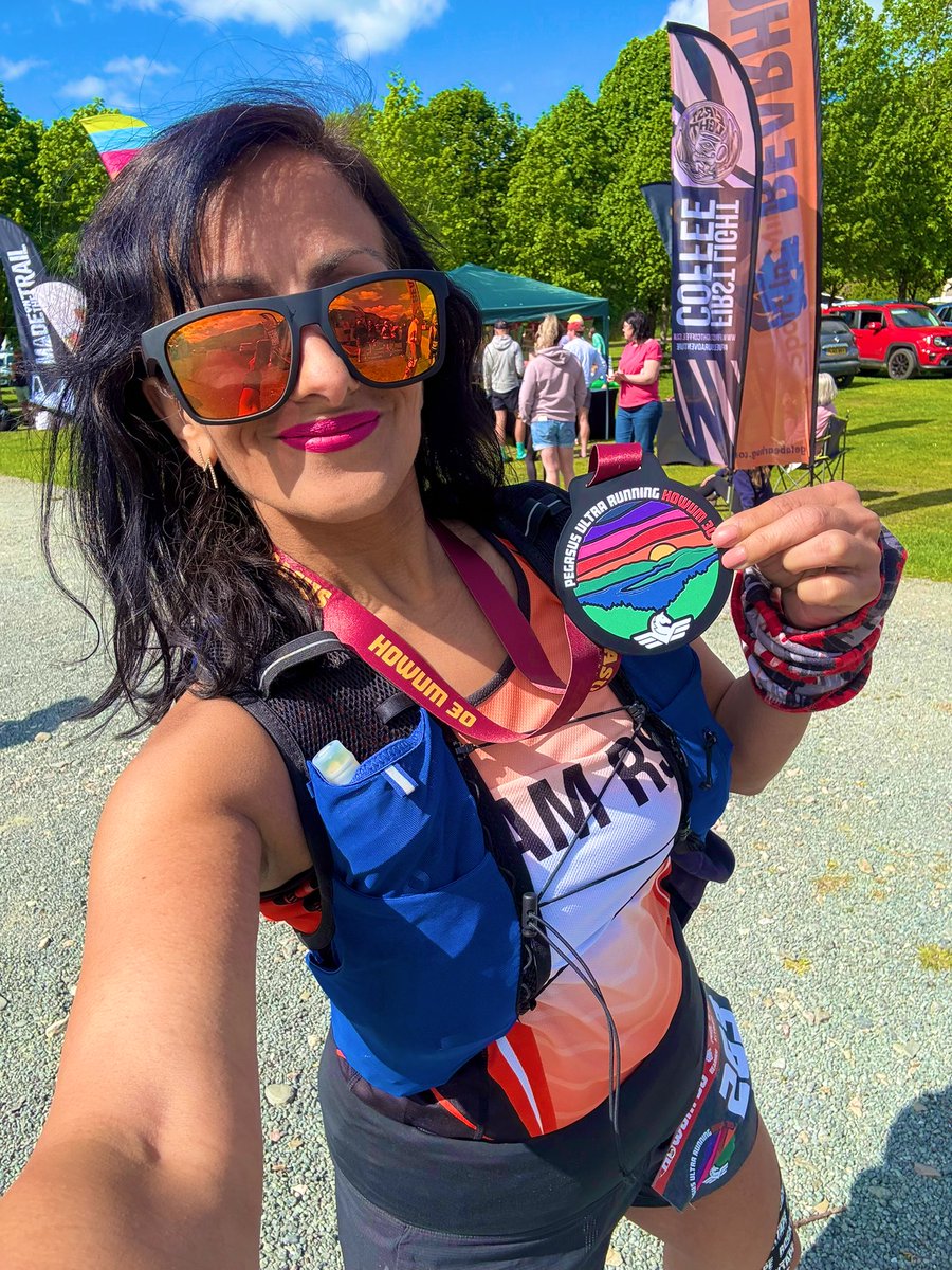 #HOWUM 30.13 miles ✅ 
4,541 ft of elevation ✅ 
Epic views 😍🏴󠁧󠁢󠁷󠁬󠁳󠁿
It took actual blood, sweat, tears, projectile vomit &amp; a will power that I didn’t know I had, to get me over the finish line today. Not the race I trained for, but I’m so happy I did it ♥️✌🏽
SLAM series 2/6 ✅