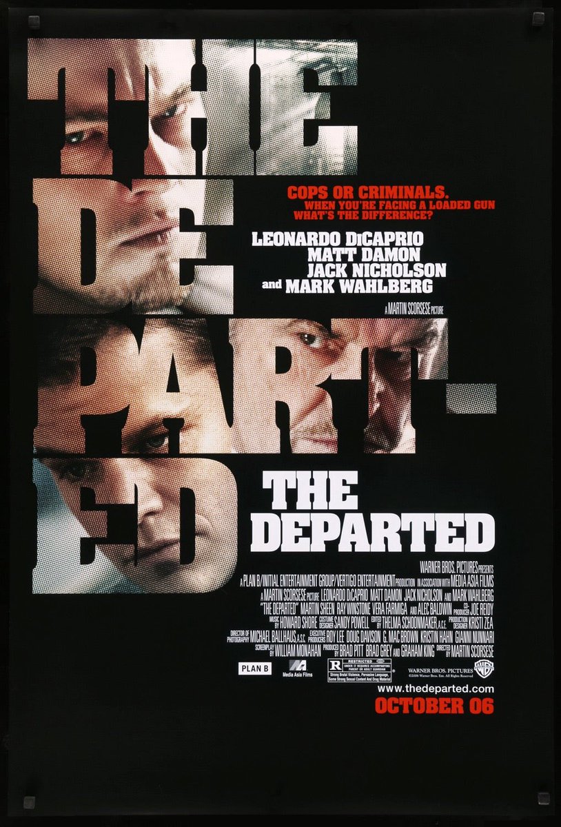 Plutospitter1's tweet photo. Did you know? In The Departed, Martin Scorsese used an “X” visual motif to foreshadow death—just like in the classic film Scarface (1932). Watch closely: every character who dies has an “X” near them before it happens! https://t.co/qMR2iP92zc