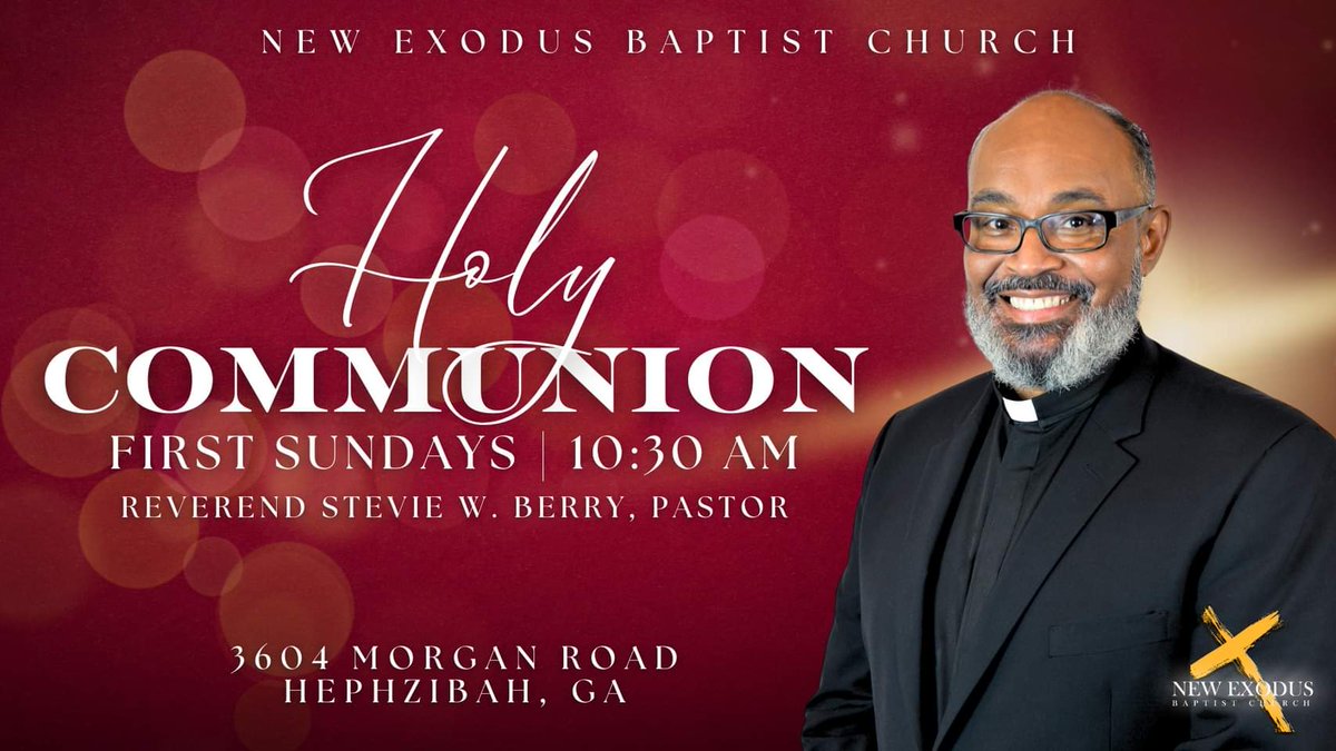exodus_baptist's tweet image. 🕊 Join us for Holy Communion on the First Sunday of May at 10:30 AM! 🕊 

Let’s come together in faith, fellowship, and remembrance as we partake in the Holy Communion. We look forward to worshiping with you!

📍 New Exodus Baptist Church 
🗓️ First Sunday | 10:30 AM