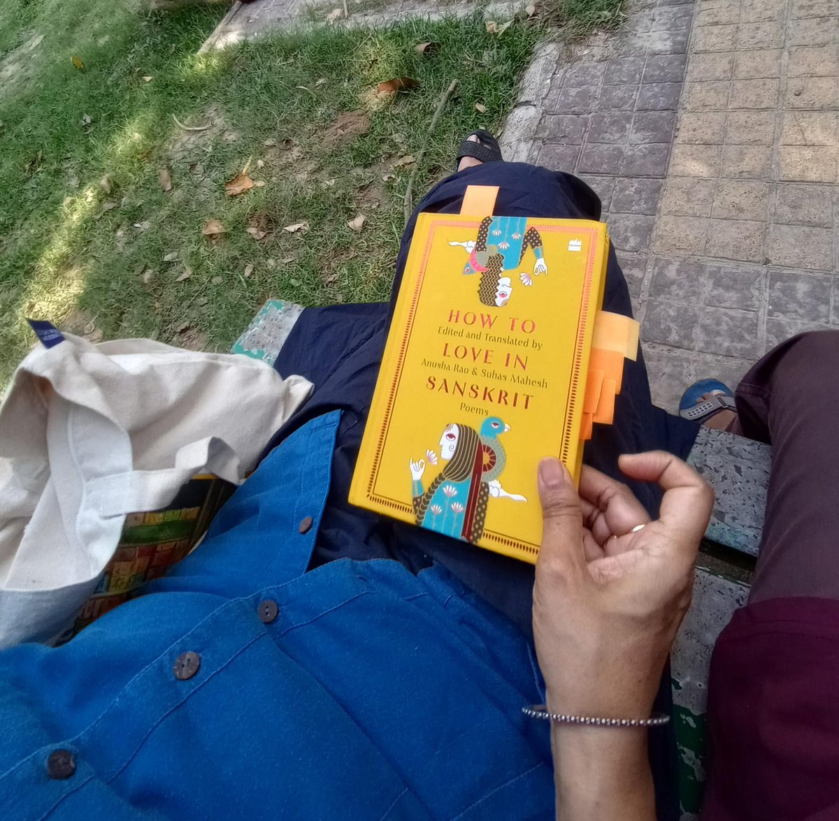 drcbjee's tweet image. Topic in the Book Club was Quarrel. Enjoyed reading from the translated Sanskrit poetry collection by @AnushaSRao2 & @suhasm , a delightful selection of poems. Stumbled upon it through the @bicblr Podcast. Worth a listen and the book is a must on every poetry lover's bookshelf.