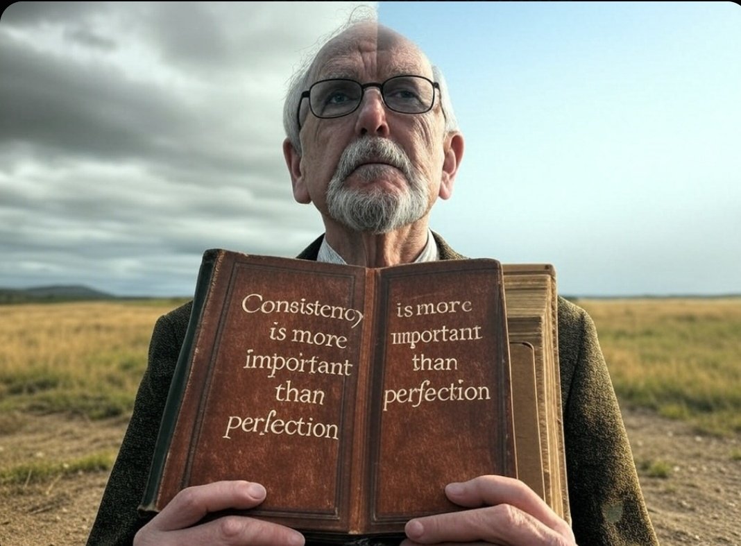 Consistency is more important than perfection.