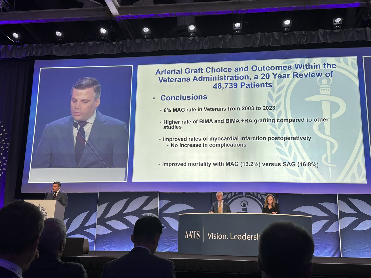 Kyle Blackburn (@kylewblackburn) on Twitter photo Thought provoking talk from Dr. Alexander Schutz comparing single and multiarterial grafting for patients recieving a CABG at the VA. #AATS2025 <a href="/BCM_Surgery/">BCM_Surgery</a> Thought provoking talk from Dr. Alexander Schutz comparing single and multiarterial grafting for patients recieving a CABG at the VA. #AATS2025 <a href="/BCM_Surgery/">BCM_Surgery</a>