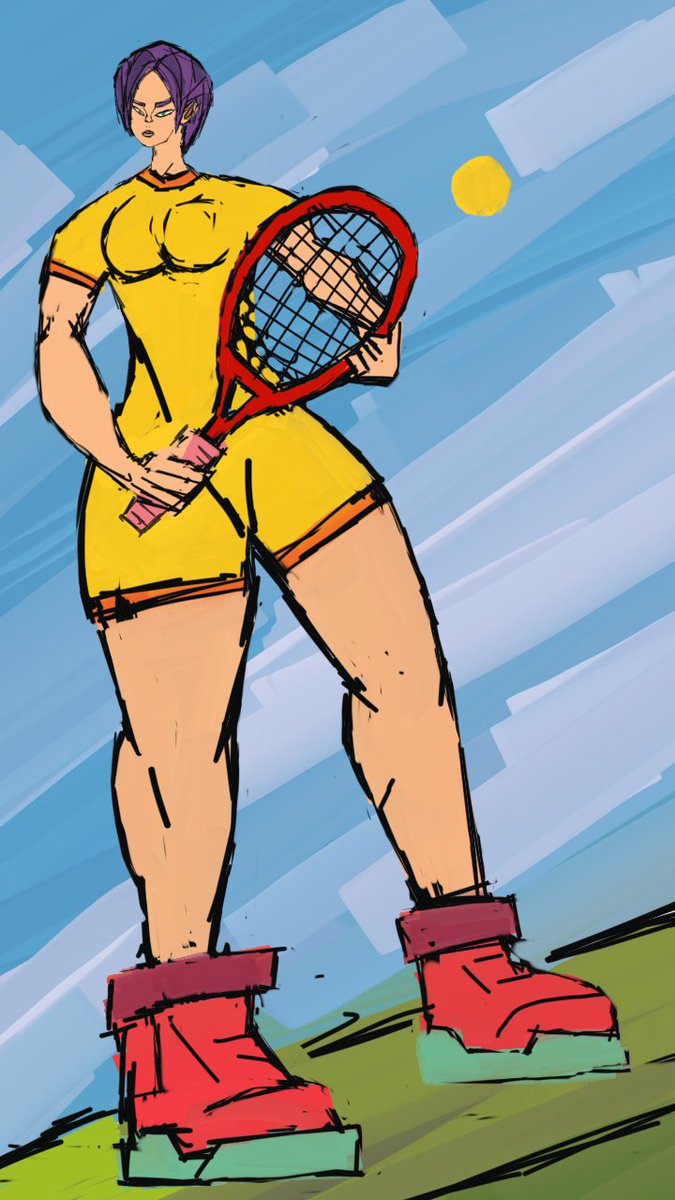 Willzo96's tweet photo. This one was just so smooth, hopefully i get better at making tennis sketches in good time. https://t.co/aqPo2zyP3i