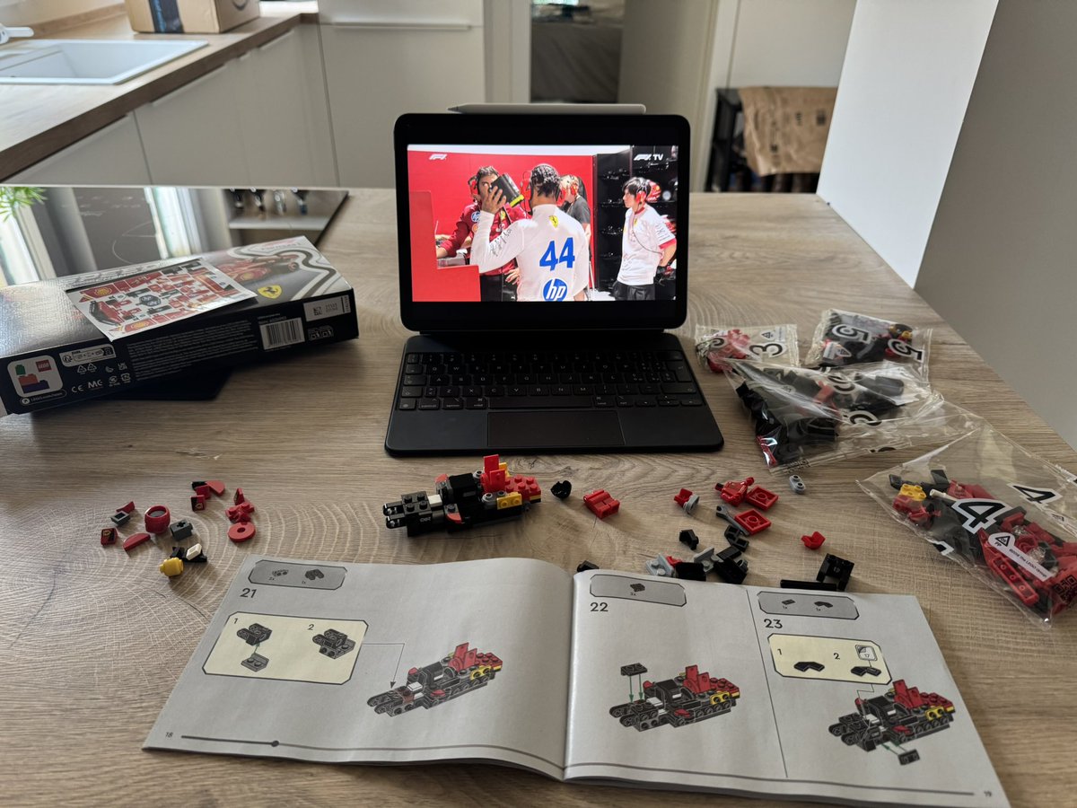 Bernalipoints's tweet photo. Ready for sprint #F1MiamiGP @ScuderiaFerrari @LEGO_Group @LewisHamilton https://t.co/jknxjbY1BG