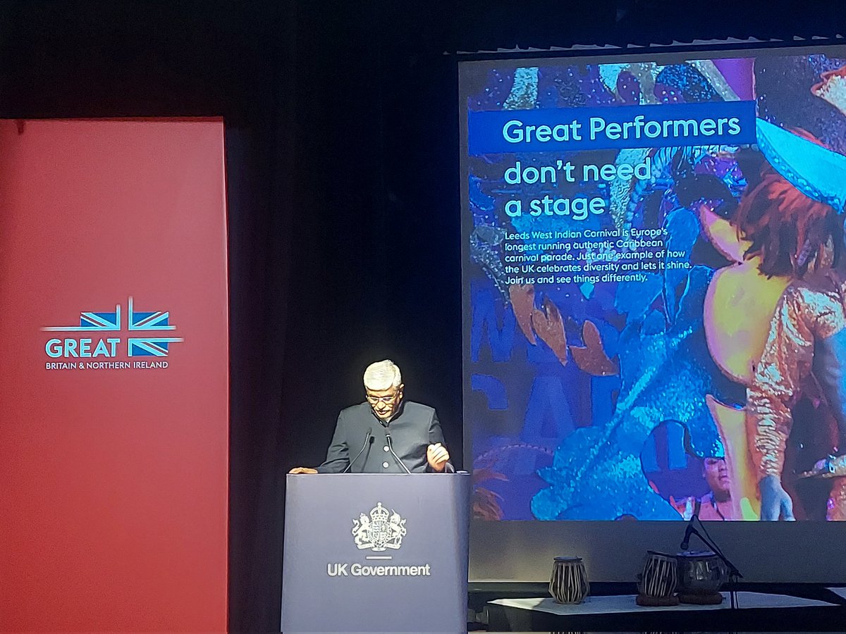 An honour to attend the GREAT 🇬🇧 Culture &amp; Tourism Reception hosted by HE British High Commissioner to India,Lindy Cameron CB OBE, with 🇬🇧 Cabinet Minister Rt Hon <a href="/lisanandy/">Lisa Nandy MP</a> MP &amp; Hon Union Minister of #Culture 🇮🇳Shri Gajendra Singh Shekhawat. A proud moment to see honbl UK
