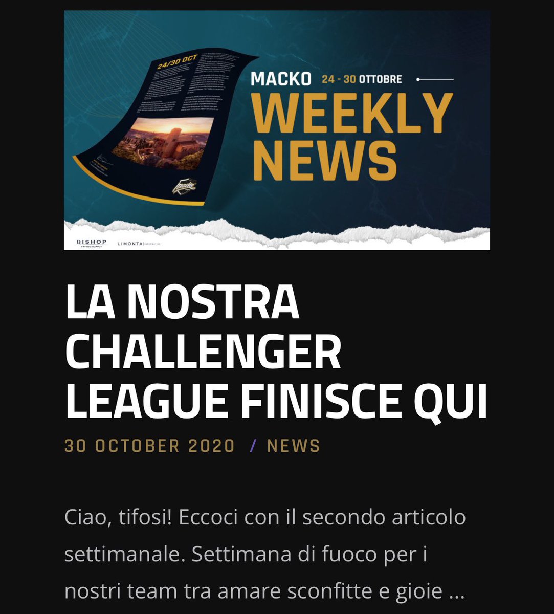 5 anni fa scrivevo questo titolo, MA ADESSO SIAMO IN T1🇮🇹❤️

Grazie per l’opportunità e per la gioia di OGGI🥹

È stato un onore lavorare per voi, anche se poco, e incontrarvi a Malta🫡

GRAZIE <a href="/mackoesports/">MACKO™ Esports</a> <a href="/MACKOceo/">Antonio MACKO Todisco</a>