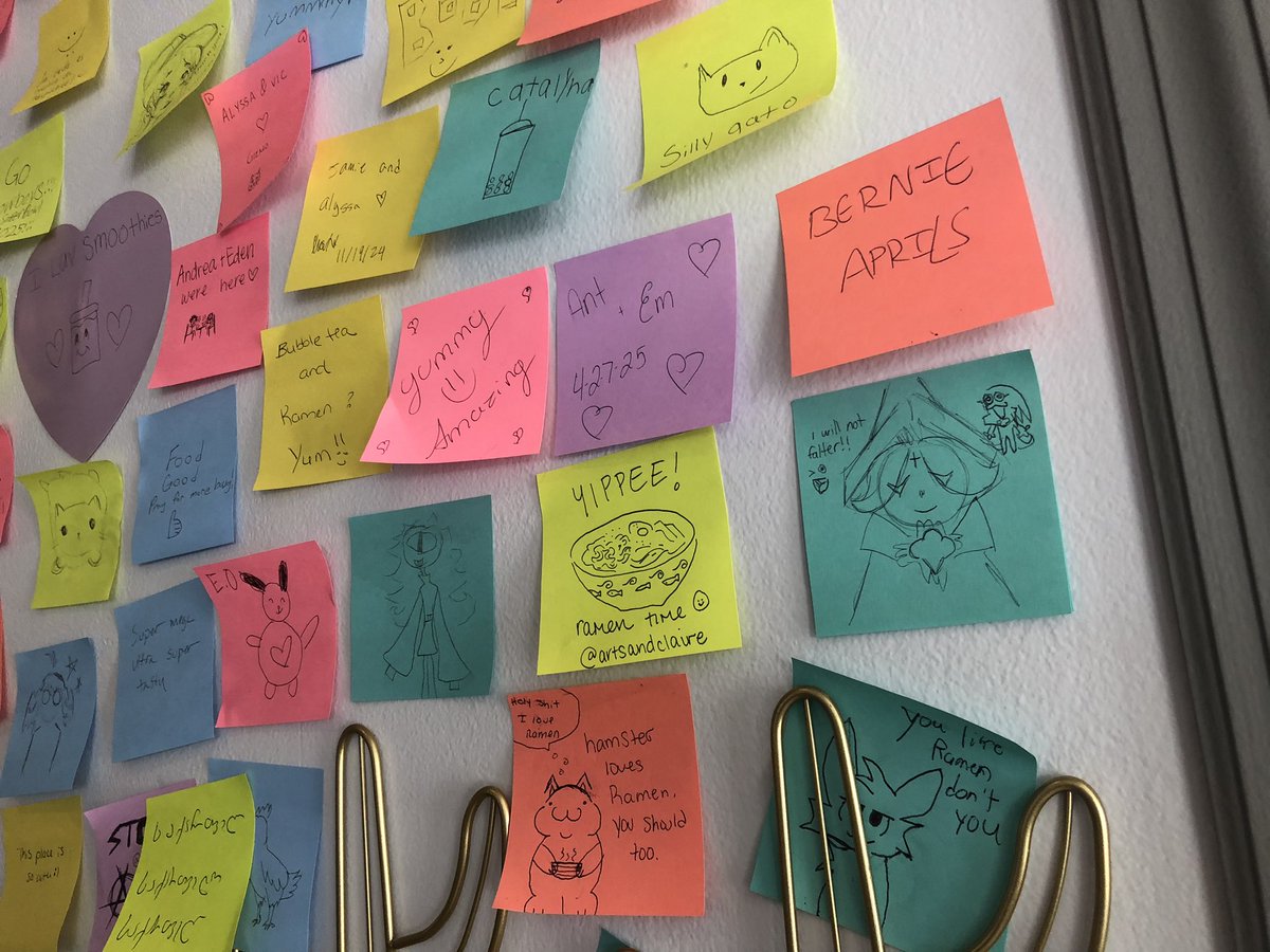 Leaving my mark at the local ramen place! (Ignore the boykisser)