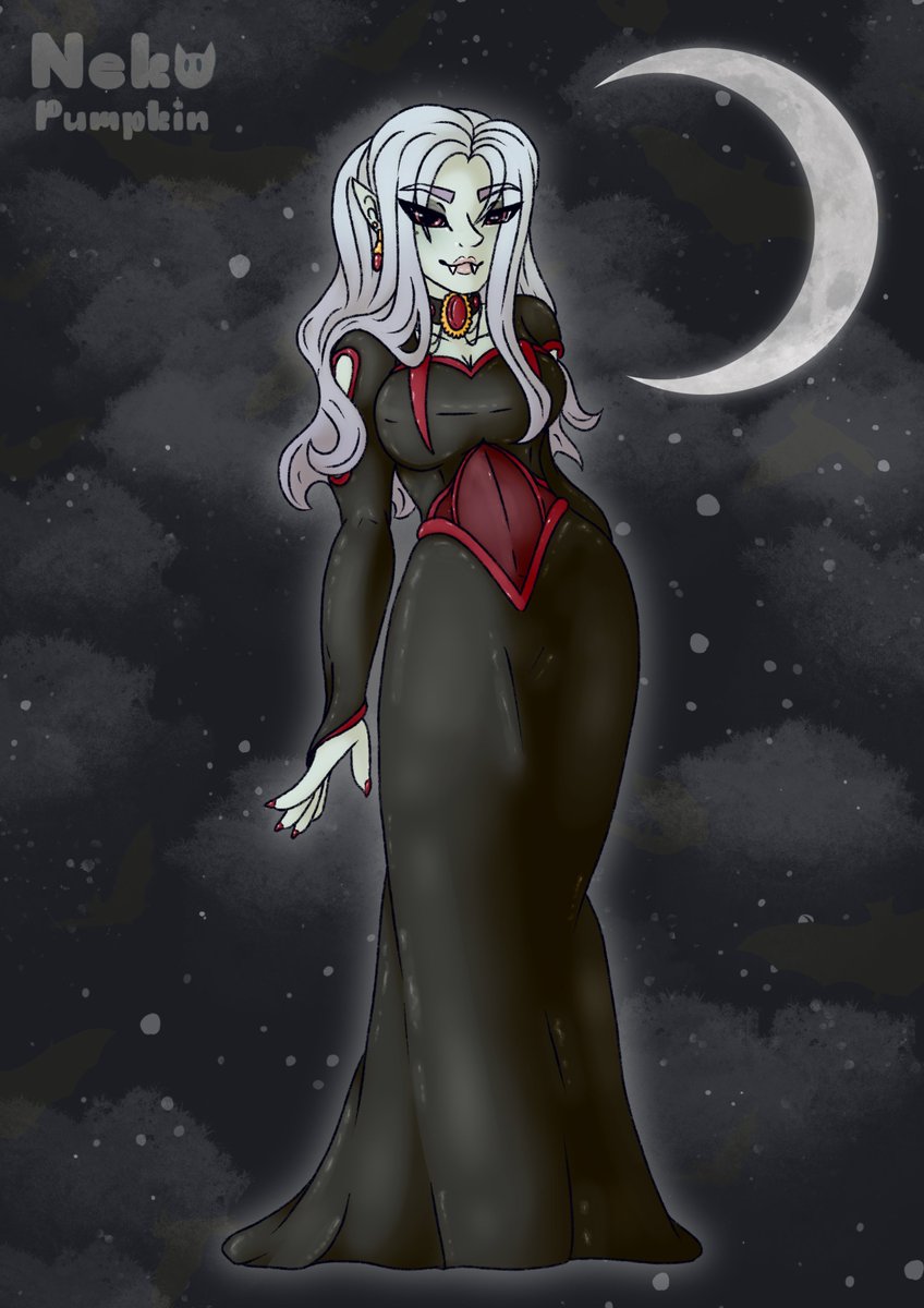 Neko Pumpkin 🎃Commissions Open🎃 (@nekopumpkinart) on Twitter photo Commission for <a href="/HypnoticKath/">Kathrine Darkhollow</a> partner (frostlewd bluesky)
I love this character design so much and HAVE to draw more vampires in the future!
#commission #art #vampire Commission for <a href="/HypnoticKath/">Kathrine Darkhollow</a> partner (frostlewd bluesky)
I love this character design so much and HAVE to draw more vampires in the future!
#commission #art #vampire