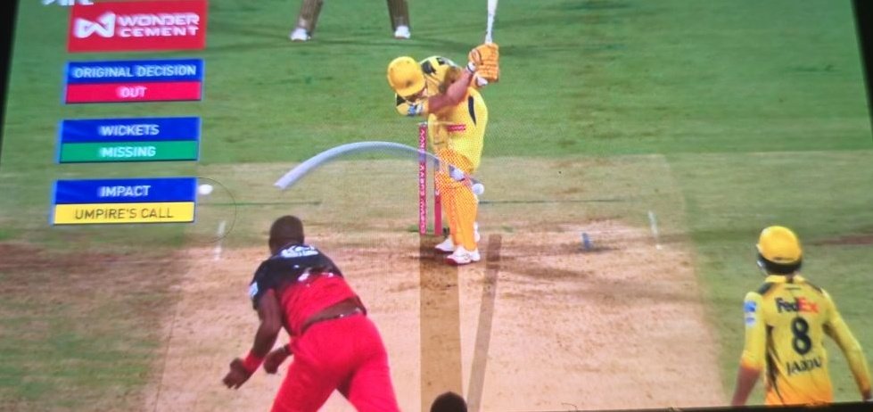 Wickets missing 

He tried for run and than feared being runout but ball was already dead when he was given out

Never looked out