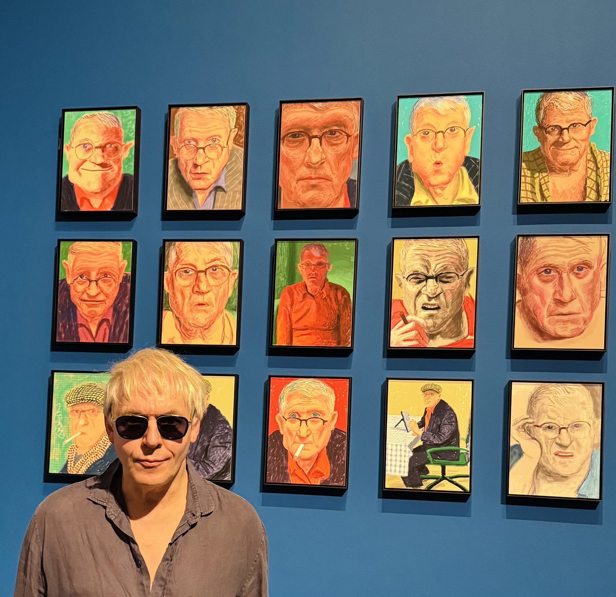 Nick visiting the ‘David Hockney 25’ exhibition at the Fondation Louis Vuitton in Paris last week.