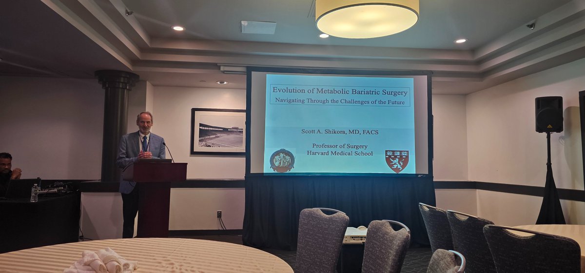 Brigham and Women’s General and GI Surgery (@bwhgisurgery) on Twitter photo A great talk by <a href="/ScottShikoraMD/">Scott Shikora, MD, FACS, FASMBS</a> at annual <a href="/MassChapterAAP/">MA Chapter of the American Academy of Pediatrics</a> bariatric meeting.
Summarized 70 years of surgical evolution!
Wonderful to see friends across the state of MA, as well ME, RI and NH
<a href="/Nimeri_MD/">Abdelrahman Ali Nimeri MD FACS FASMBS ABOM FPD MBS</a> <a href="/AmCollSurgeons/">American College of Surgeons</a> <a href="/ASMBS/">ASMBS</a> <a href="/IfsoSecretariat/">IFSO</a> A great talk by <a href="/ScottShikoraMD/">Scott Shikora, MD, FACS, FASMBS</a> at annual <a href="/MassChapterAAP/">MA Chapter of the American Academy of Pediatrics</a> bariatric meeting.
Summarized 70 years of surgical evolution!
Wonderful to see friends across the state of MA, as well ME, RI and NH
<a href="/Nimeri_MD/">Abdelrahman Ali Nimeri MD FACS FASMBS ABOM FPD MBS</a> <a href="/AmCollSurgeons/">American College of Surgeons</a> <a href="/ASMBS/">ASMBS</a> <a href="/IfsoSecretariat/">IFSO</a>