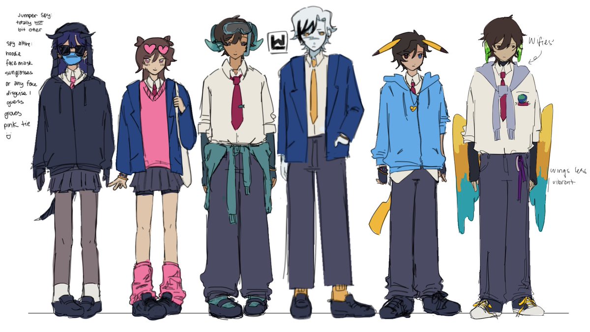 scorbular's tweet image. does anyone remember my unstable high school au... here are my designs for bat #uhsau #unstableuniverse