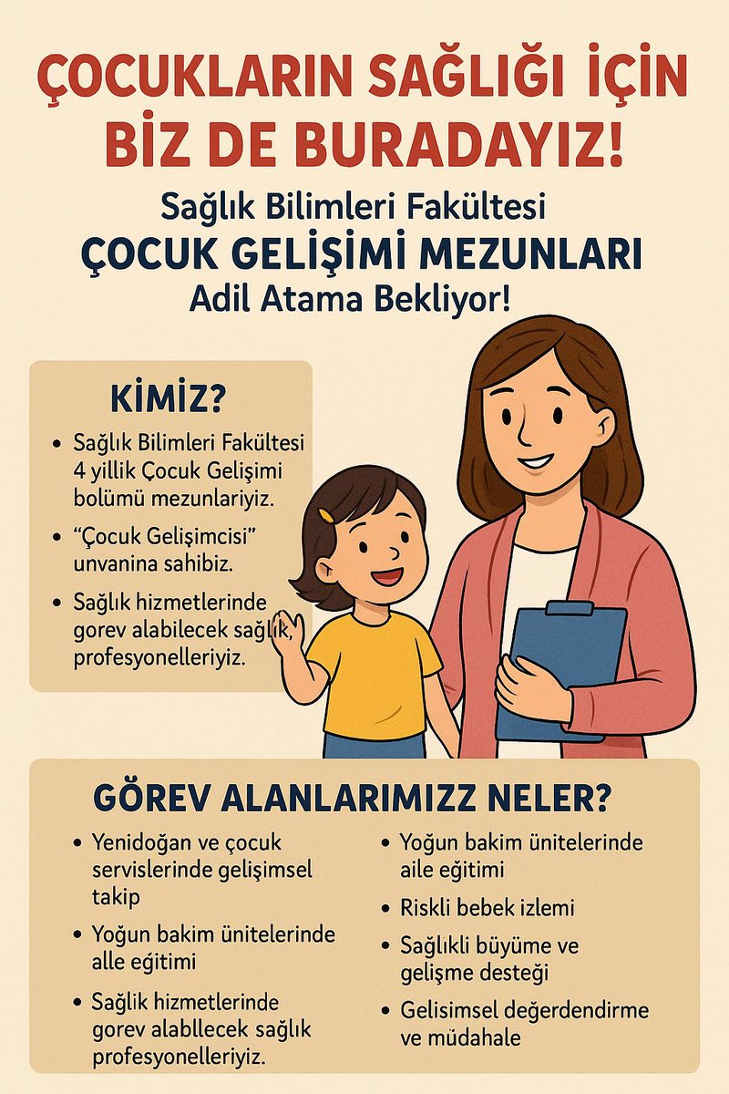 Bizi tanımakta güçlük çeken herkese buradan duyuruyoruz biz kim miyiz!  #YonetmeligeCocukGelisimci